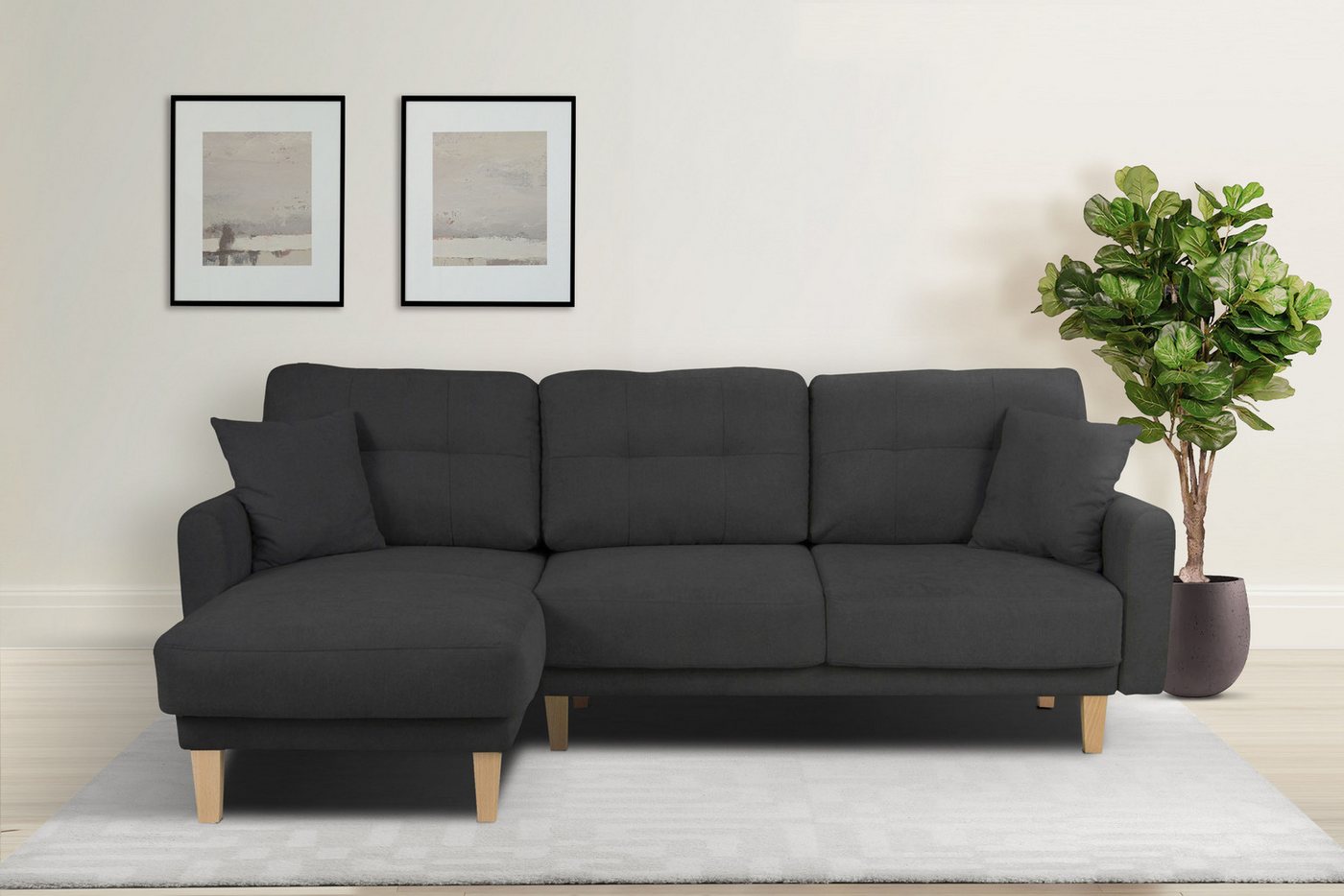 Home affaire Ecksofa TRIPLO optionale Schlafsofa mit Bettkasten, Maße B/T/H: 234/164/89 cm, L-Form wahlweise mit Bettfunktion - Liegefläche 132x210 cm Home affaire Ecksofa TRIPLO optionale Schlafsofa mit Bettkasten, Maße B/T/H: 234/164/89 cm, L-Form wahlweise mit Bettfunktion - Liegefläche 132x210 cm von Home affaire