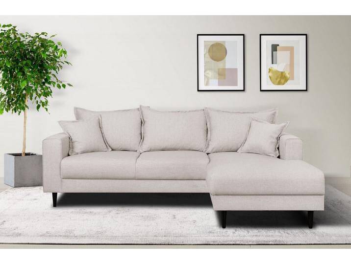 Home affaire Ecksofa VEYRAS L-Form, hoher Sitzkomfort, Maße B/T/H: 230/150/76 cm, mit Wellenunterfederung, incl. Rückenkissen und Zierkissen, beige Home affaire Ecksofa VEYRAS L-Form, hoher Sitzkomfort, Maße B/T/H: 230/150/76 cm, mit Wellenunterfederung, incl. Rückenkissen und Zierkissen, beige von Home-affaire