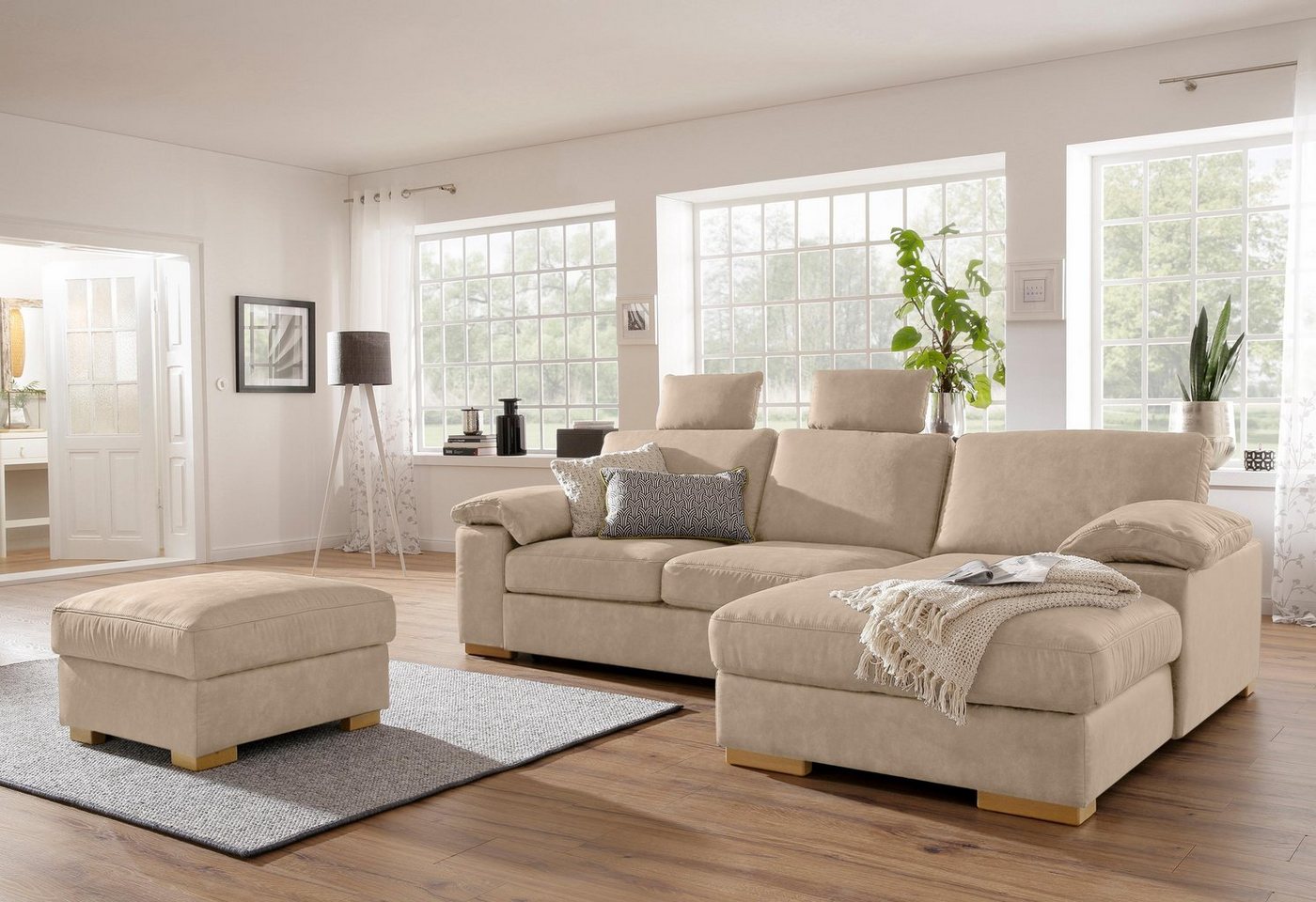 Home affaire Ecksofa Ventura L-Form, wahlweise mit Bettfunktion und Bettfunktion/Bettkasten von Home affaire