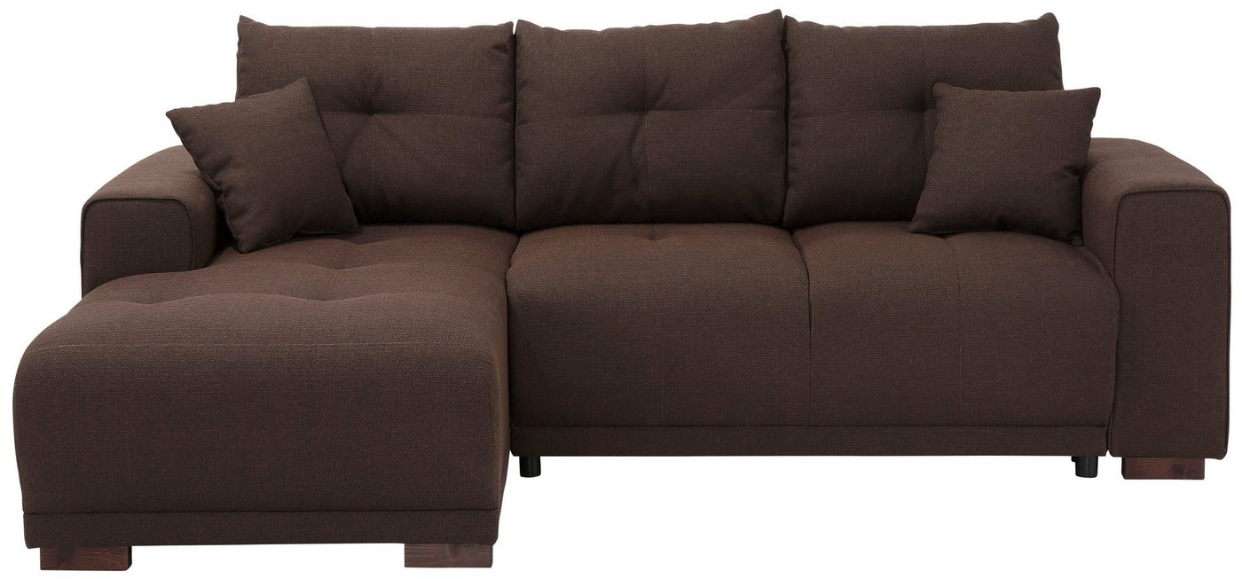 Home affaire Ecksofa Viborg L-Form, mit Regal in der Armlehne, wahlweise mit Bettfunktion von Home affaire