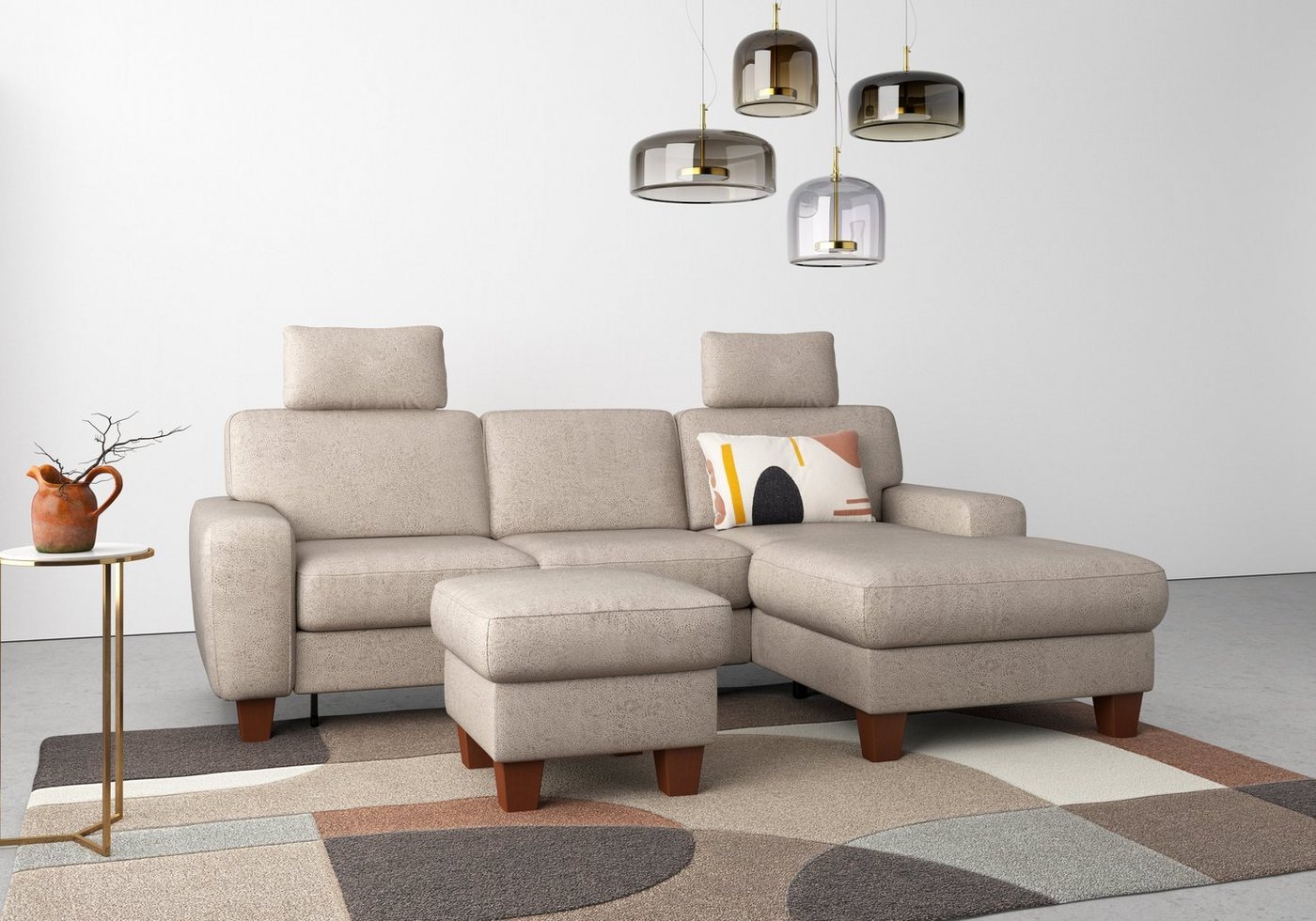 Home affaire Ecksofa Vision, mit Federkern, wahlweise mit Bettfunktion und Bettkasten von Home affaire