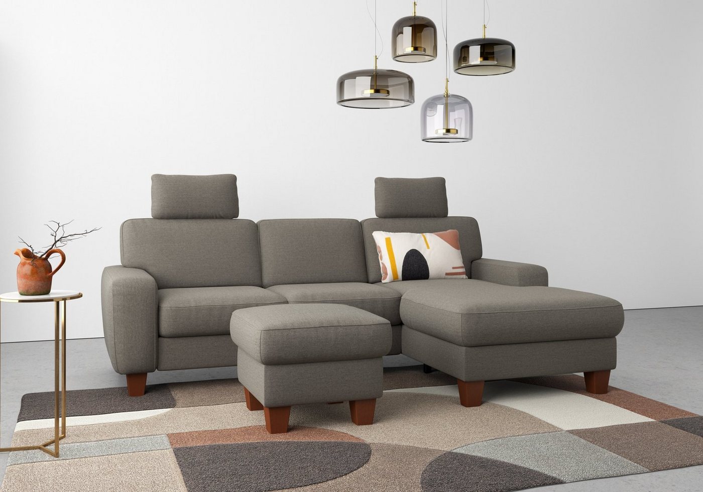 Home affaire Ecksofa Vision L-Form, mit Federkern, wahlweise mit Bettfunktion und Bettkasten von Home affaire