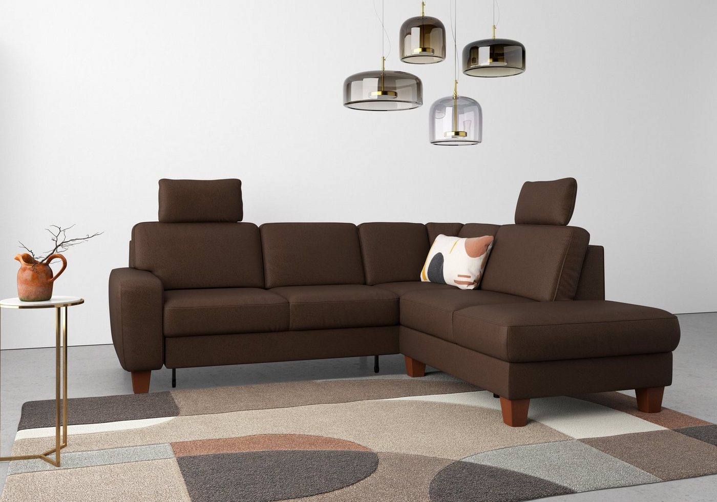 Home affaire Ecksofa Vision, wahlweise mit Bettfunktion und Stauraum, auch in Easy Care-Bezug von Home affaire