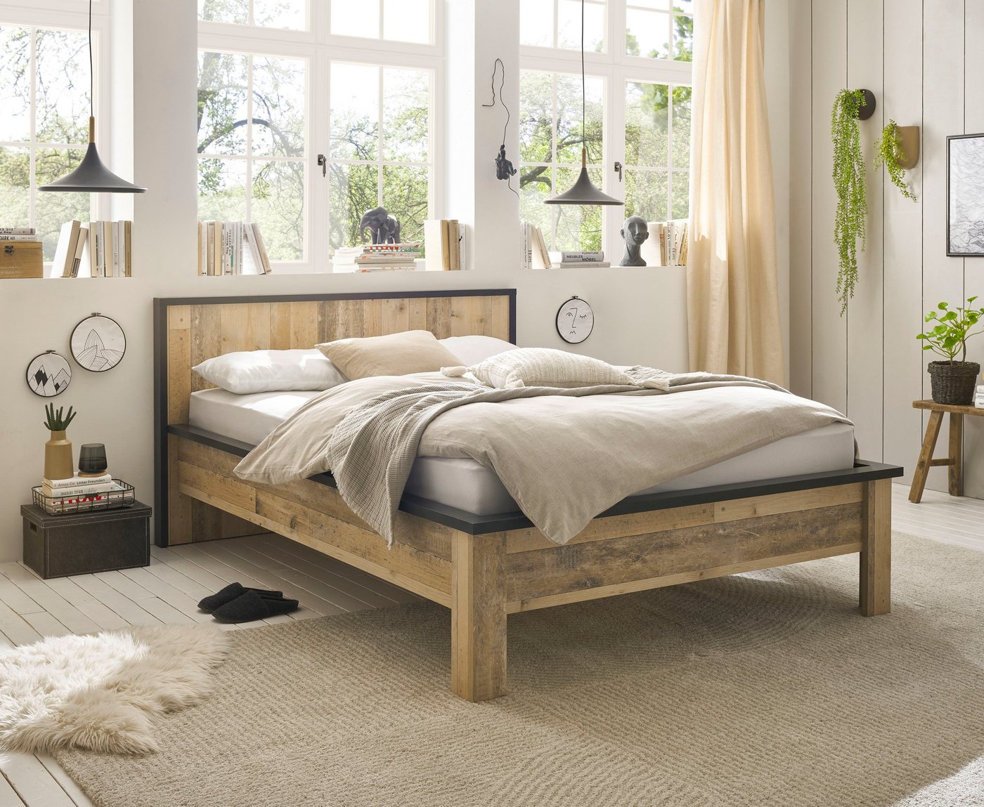 Home affaire Einzelbett SHERWOOD, aus FSC-zertifiziertem Holzwerkstoff von Home affaire