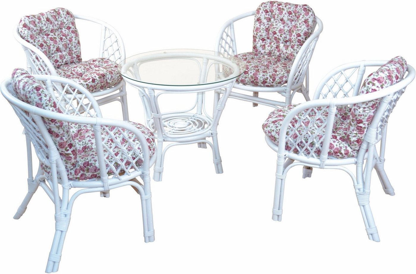 Home affaire Essgruppe, (5-tlg), honigfarben, inklusive Kissenauflagen von Home affaire