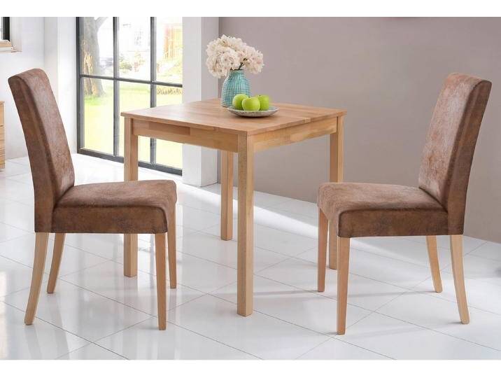 Home affaire Essgruppe Lea, TOPSELLER!, (Set, 3-tlg., Essgruppe 3 tlg., OTTOs Choice), Massivholz, verschiedene Ausführungen wählbar, braun von Home-affaire