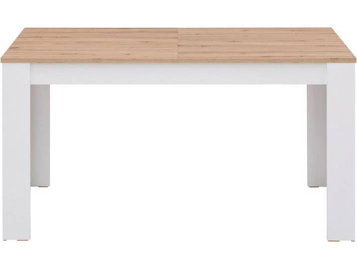 Home affaire Esstisch Bergamo Küchentisch, pflegeleichter Esstisch, erhältlich in 3 Größen, 140 cm ausziehbar, weiß, ausziehbar 140 - 180 cm von Home-affaire