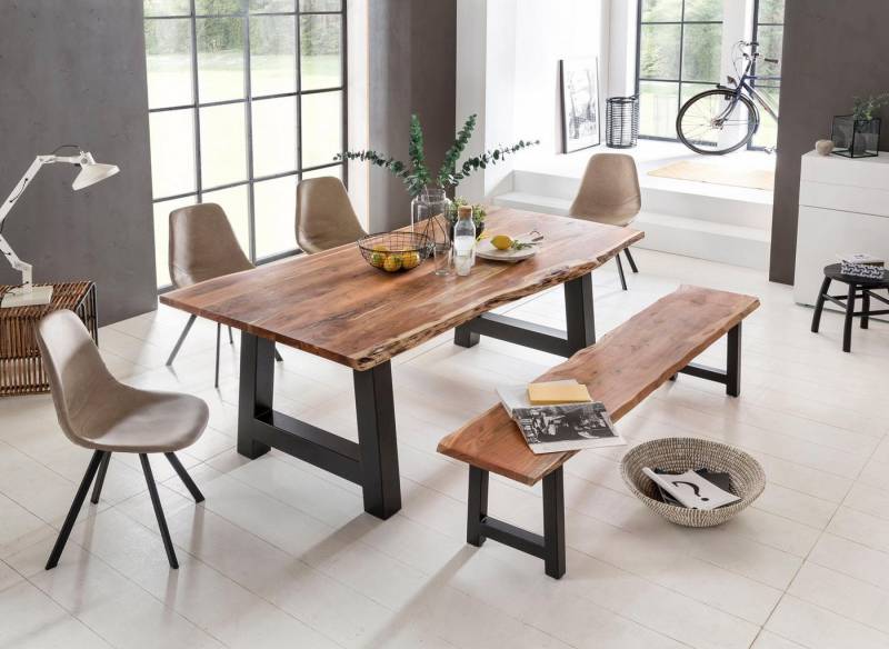 Home affaire Esstisch Manhattan, mit Metallgestell in A-Form Home affaire Esstisch Manhattan, mit Metallgestell in A-Form von Home affaire