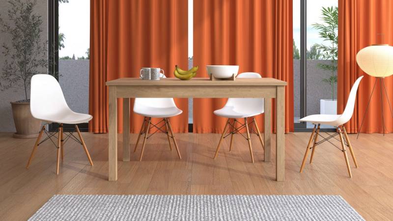 Home affaire Esstisch Narvik Küchentisch, Verlängerbar durch Einlegeplatte von Home affaire