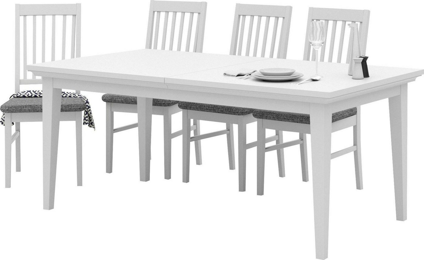 Home affaire Esstisch Paris, Holzoptik, verlängerbar durch extra Ansteckplatten, Breite 180 cm Home affaire Esstisch Paris, Holzoptik, verlängerbar durch extra Ansteckplatten, Breite 180 cm von Home affaire