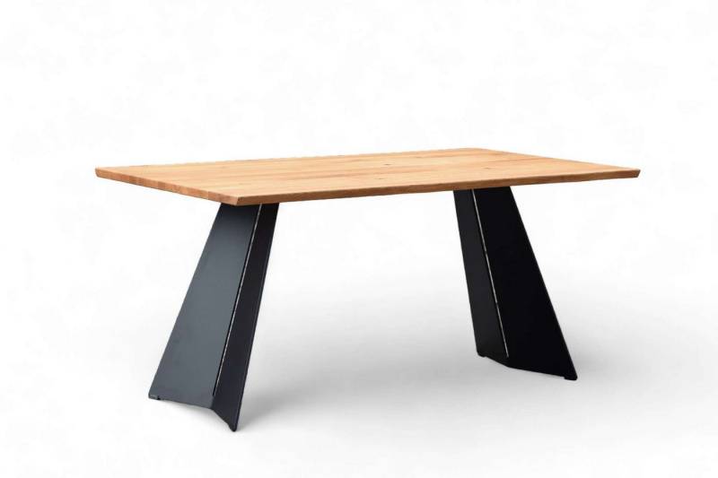 Home affaire Esstisch Winteregg Küchentisch, Metall-Wangengestell, Wildeiche massiv geölt, Baum Kante oder Schweizer Kante, erhältlich in 3 Größen und 2 Farben Home affaire Esstisch Winteregg Küchentisch, Metall-Wangengestell, Wildeiche massiv geölt, Baum Kante oder Schweizer Kante, erhältlich in 3 Größen und 2 Farben von Home affaire