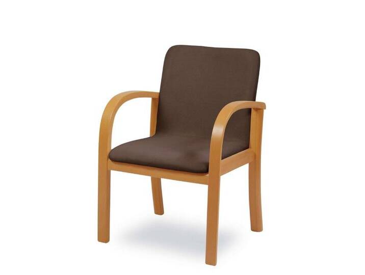 Home affaire Esszimmersessel LINA707 (1-St), Extra-confort, Fleckenabweisendes Gewebe, Massivholz, beige von Home-affaire