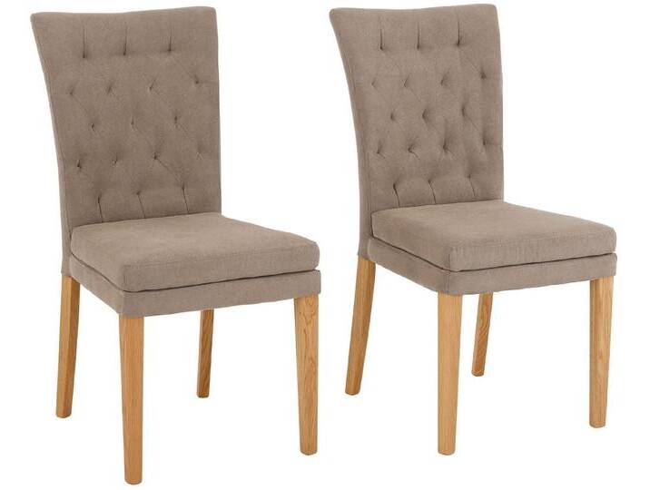 Home affaire Esszimmerstuhl Colorado BESTSELLER Polsterstuhl (Set, 2 St), Beine in eiche oder nussbaum. Im 2er, 4er oder 6er-Set, braun, mittelbraun von Home-affaire