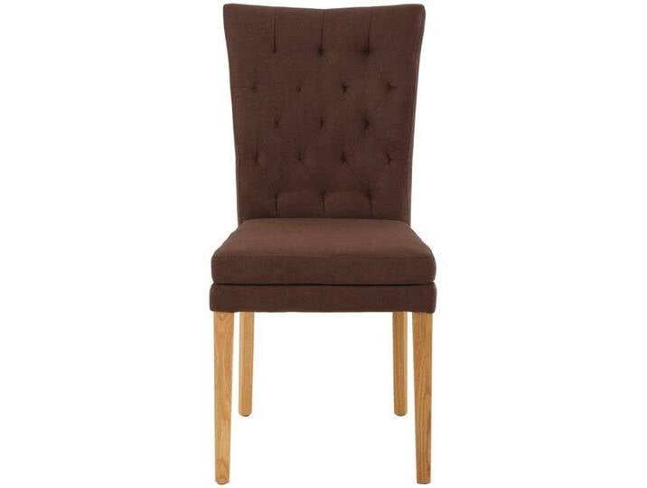 Home affaire Esszimmerstuhl Colorado BESTSELLER Polsterstuhl (Set, 4 St), Beine in eiche oder nussbaum. Im 2er, 4er oder 6er-Set, braun, braun von Home-affaire