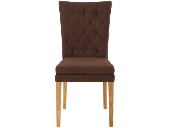Home affaire Esszimmerstuhl Colorado BESTSELLER Polsterstuhl (Set, 6 St), Beine in eiche oder nussbaum. Im 2er, 4er oder 6er-Set, braun, braun von Home-affaire