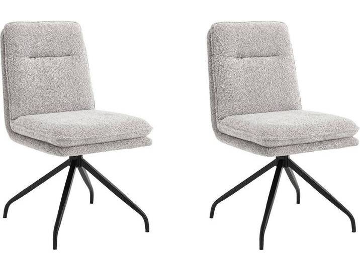 Home affaire Esszimmerstuhl Valencia (Set, 2 St), verschiedene Gestelle in Holz oder Metall, grau von Home-affaire