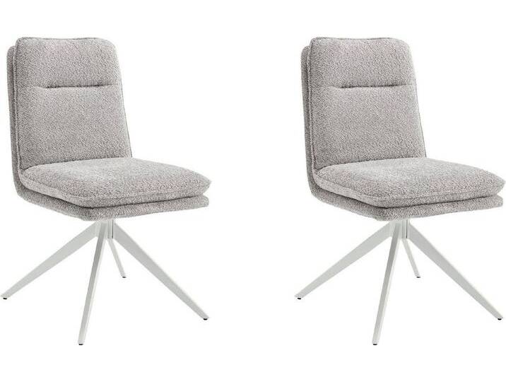 Home affaire Esszimmerstuhl Valencia (Set, 2 St), verschiedene Gestelle in Holz oder Metall, grau von Home-affaire