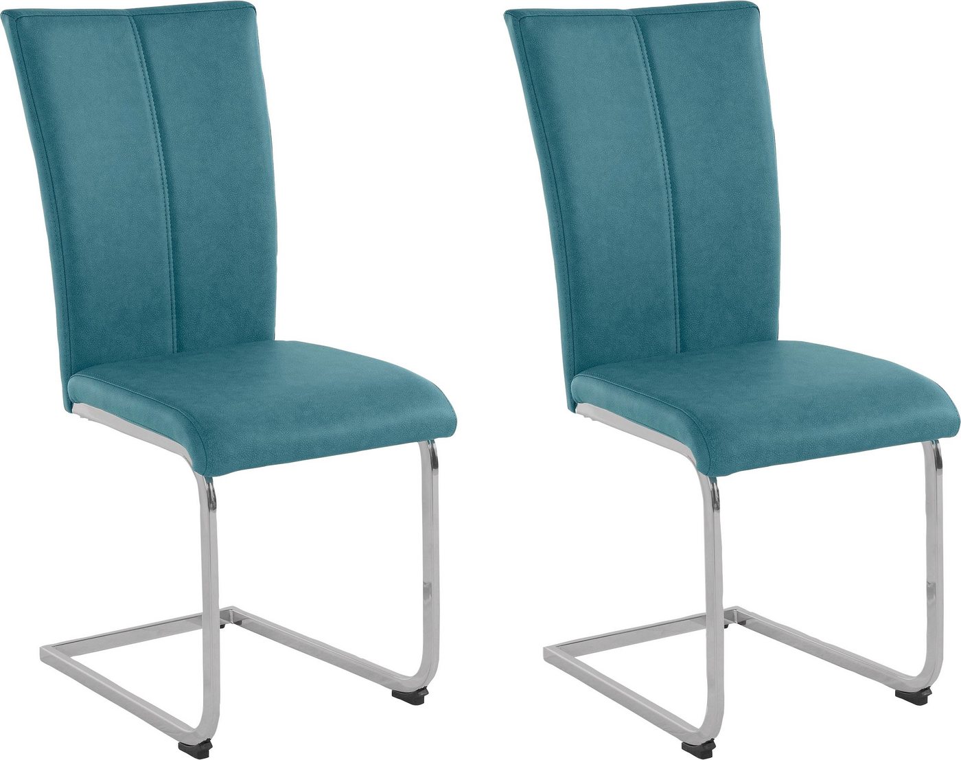 Home affaire Freischwinger Alex (Set, 2 St), Stuhl belastbar bis 120 Kg, Gestell im Chrom-Look von Home affaire