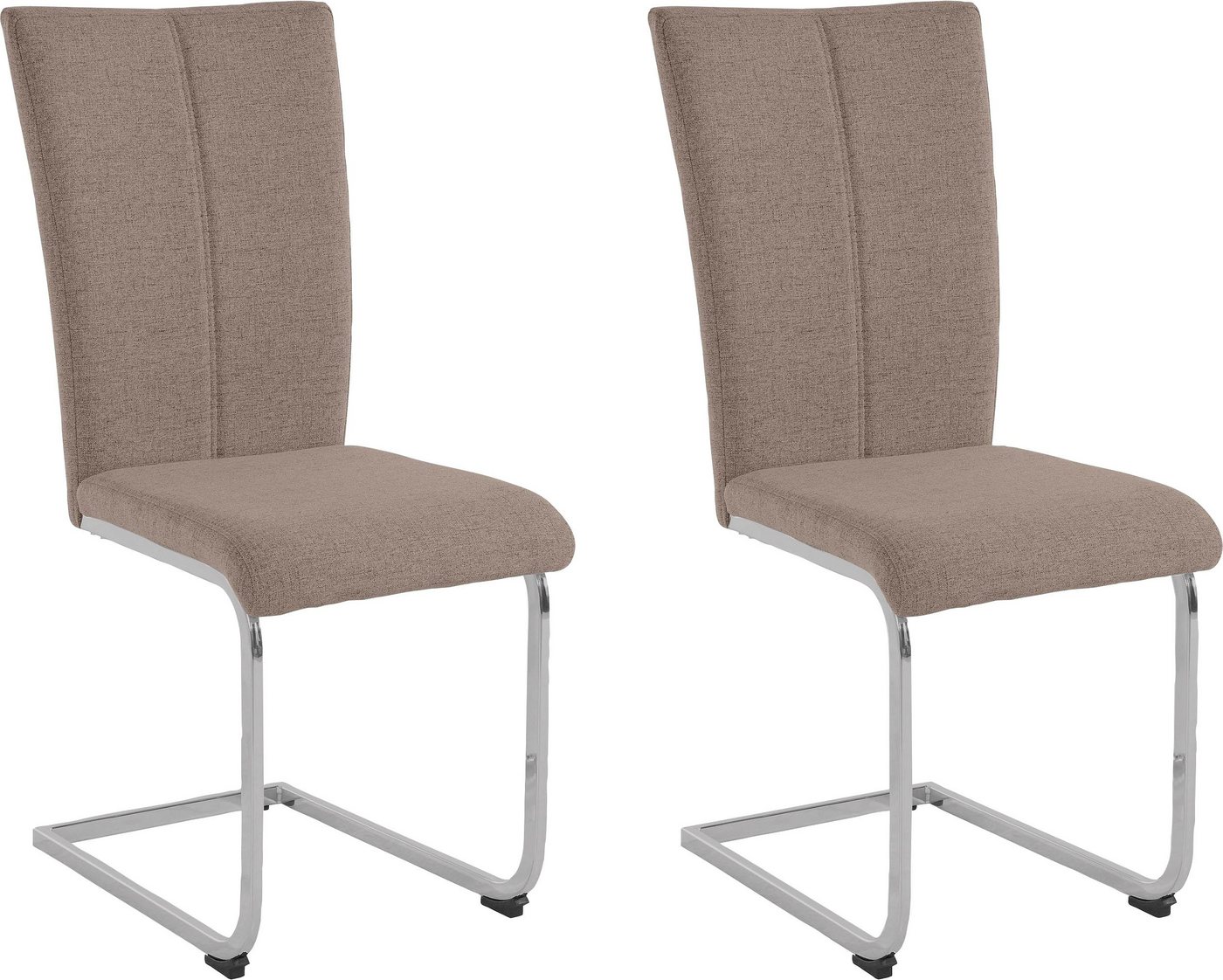 Home affaire Freischwinger Alex (Set, 2 St), Stuhl belastbar bis 120 Kg, Gestell im Chrom-Look von Home affaire
