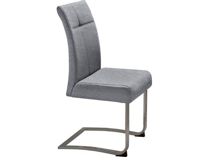 Home affaire Freischwinger Rab (Set, 2 St), Bezug in verschiedenen Qualitäten, maximale Belastbarkeit 120 kg, grau, grau (Fantasy 8202) von Home-affaire