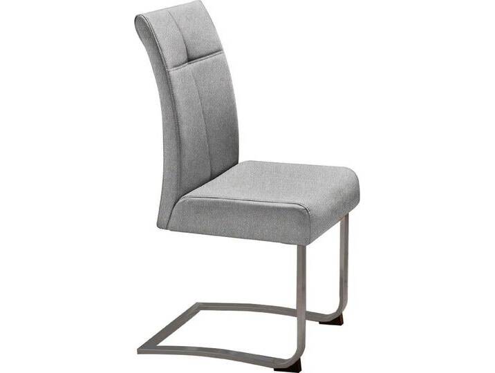 Home affaire Freischwinger Rab (Set, 2 St), Bezug in verschiedenen Qualitäten, maximale Belastbarkeit 120 kg, grau, hellgrau (Capulet 4003) von Home-affaire