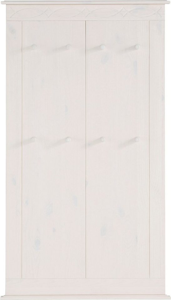 Home affaire Garderobenpaneel Indra, aus massiver Kiefer, FSC®, 8 Haken, dezentes Ornament von Home affaire