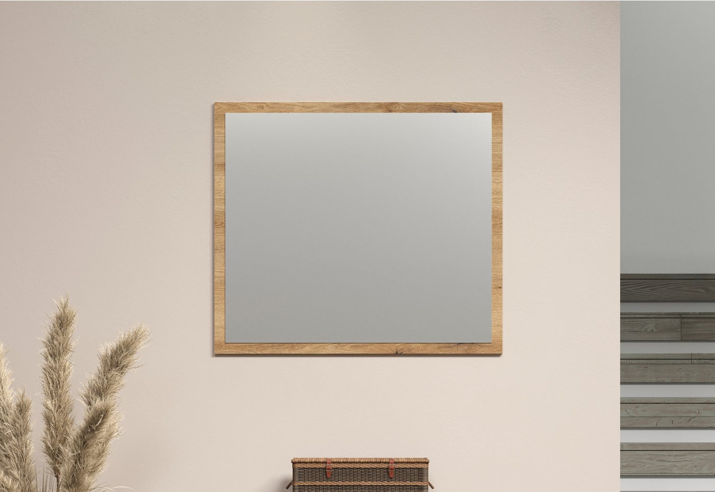 Home affaire Garderobenspiegel Estepona (1-St), Wandspiegel mit 4 mm Spiegel-Floatglas – (B/T/H) 80/2/70 cm von Home affaire