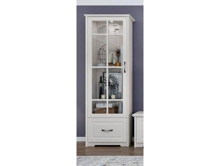 Home affaire Glasvitrine Evergreen UV lackiert, Tür mit Sicherheitsglas 4 mm, mit Soft-Close-Funktion, weiß Home affaire Glasvitrine Evergreen UV lackiert, Tür mit Sicherheitsglas 4 mm, mit Soft-Close-Funktion, weiß von Home-affaire