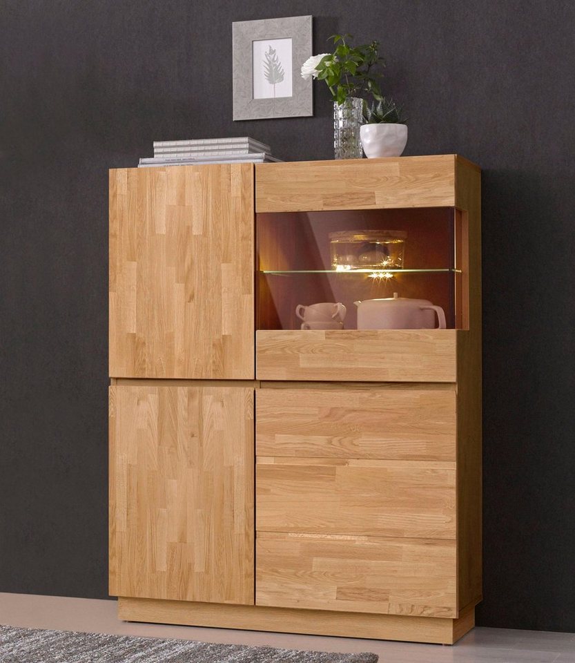 Home affaire Highboard, Höhe 120 cm, teilmassiv, FSC®-zertifiziert von Home affaire