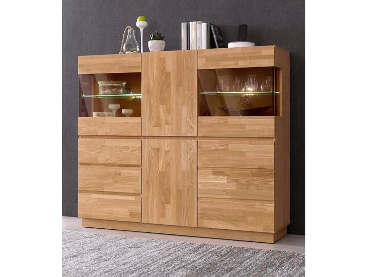 Home affaire Highboard Laima, Vitrine, Breite 140 cm, beige Home affaire Highboard Laima, Vitrine, Breite 140 cm, beige von Home-affaire