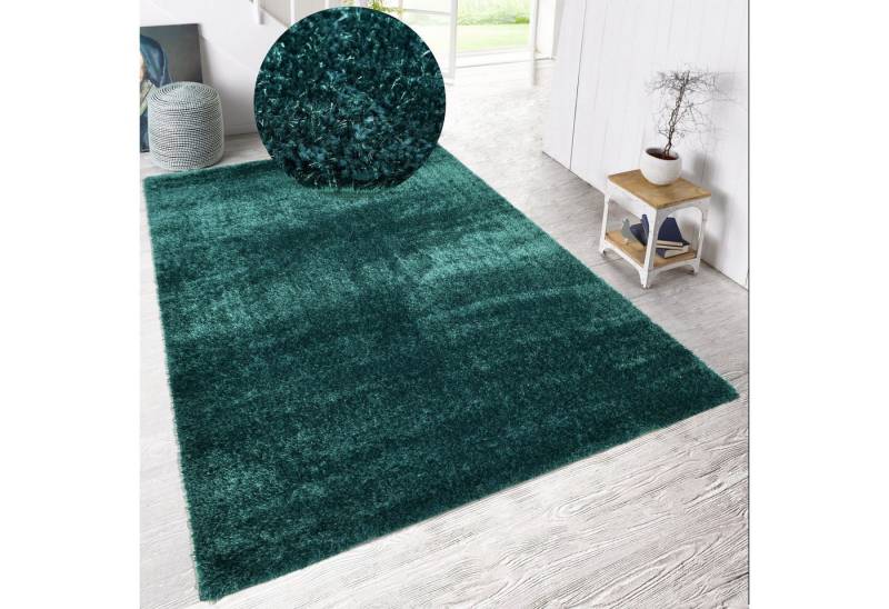 my home Hochflor-Teppich Malin, rechteckig, Höhe: 43 mm, Shaggy in Uni-Farben, einfarbig, leicht glänzend, besonders weich my home Hochflor-Teppich Malin, rechteckig, Höhe: 43 mm, Shaggy in Uni-Farben, einfarbig, leicht glänzend, besonders weich von my home