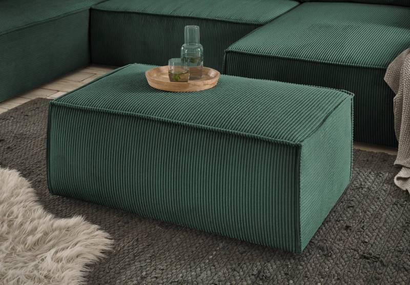 Home affaire Hocker SHERWOOD, Polsterhocker in 3 Stoffarten verfügbar, passend zur Polster-Serie SHERWOOD von Home affaire