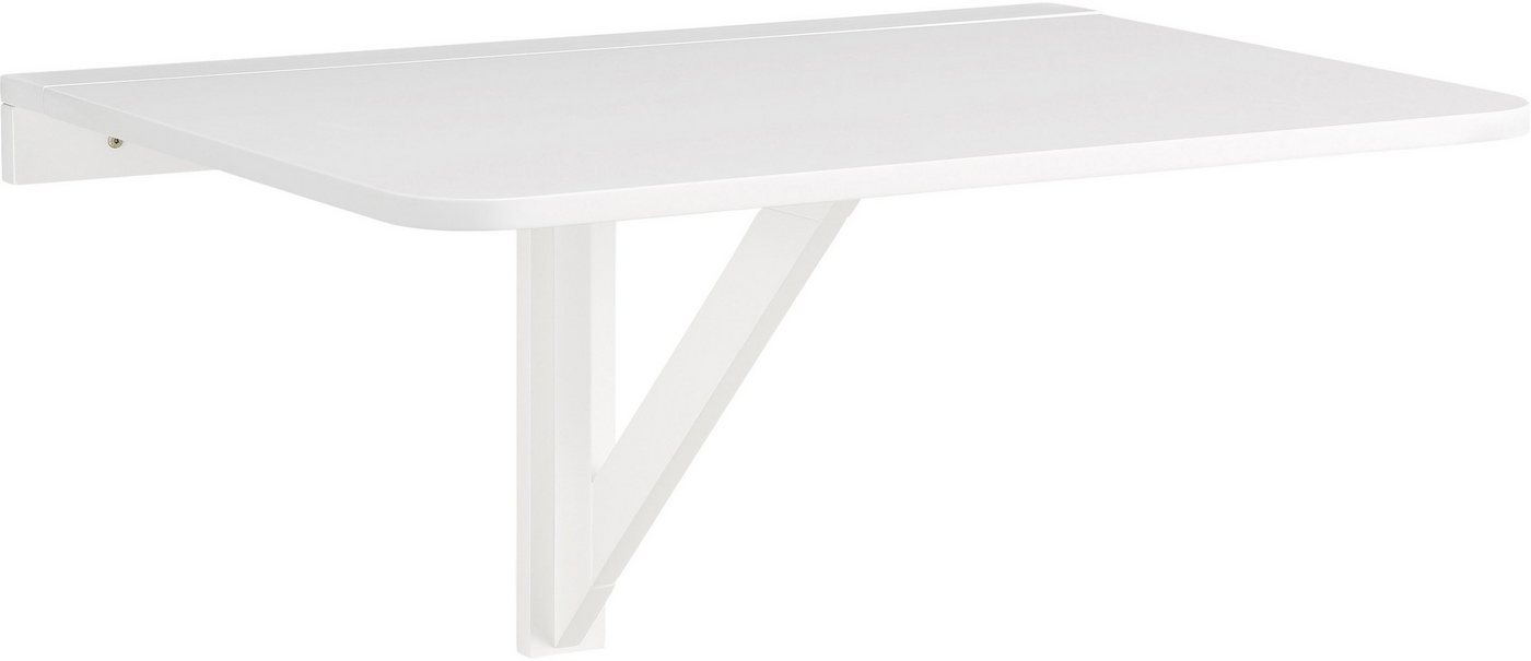 Home affaire Klapptisch Trend, aus weiß lackiertem MDF Holz, platzsparend, Tischplattenstärke 1,8 cm von Home affaire