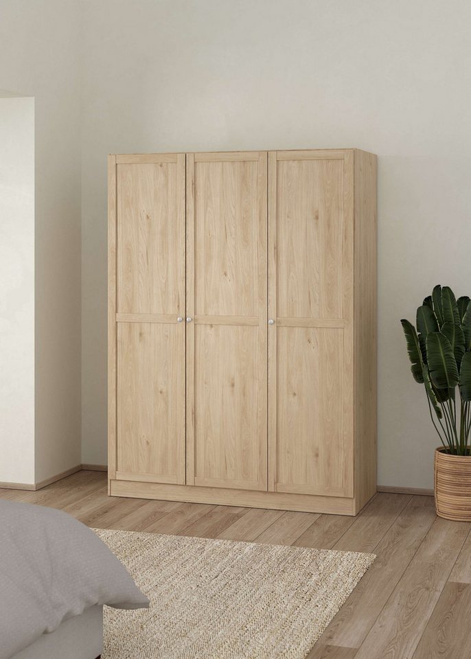 Home affaire Kleiderschrank Billund Aufbewahrung Kasten Schrank Stauraum mit Rahmentüren, Einlegeböden, 1 Kleiderstange, B: 147 oder 195 cm Home affaire Kleiderschrank Billund Aufbewahrung Kasten Schrank Stauraum mit Rahmentüren, Einlegeböden, 1 Kleiderstange, B: 147 oder 195 cm von Home affaire