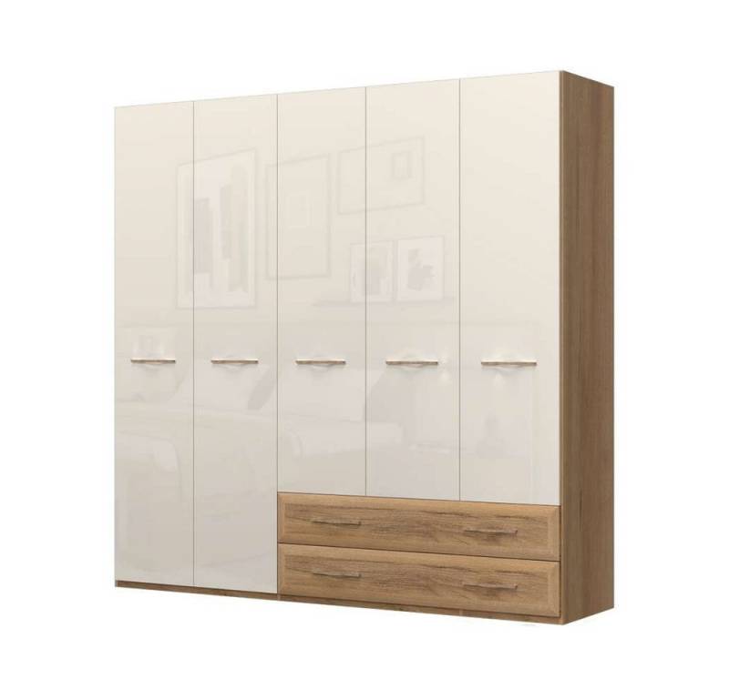 Home affaire Kleiderschrank Gala, beige hochglänzend UV lackiert, kratzfest, FSC-zertifiziert (abgerundete Schubladen aus MDF im Holzdekor, soft-close) hoher Schrank (224cm), wahlweise in 3 Breiten, Made in Europe Home affaire Kleiderschrank Gala, beige hochglänzend UV lackiert, kratzfest, FSC-zertifiziert (abgerundete Schubladen aus MDF im Holzdekor, soft-close) hoher Schrank (224cm), wahlweise in 3 Breiten, Made in Europe von Home affaire