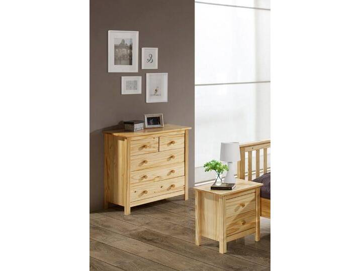 Home affaire Kommode (1 St), gefertigt aus massivem Kiefernholz, beige von Home-affaire