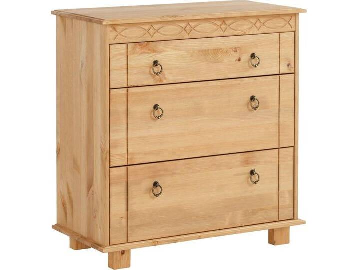 Home affaire Kommode Indra, 74 cm breit, beige, geölt, natur Home affaire Kommode Indra, 74 cm breit, beige, geölt, natur von Home-affaire