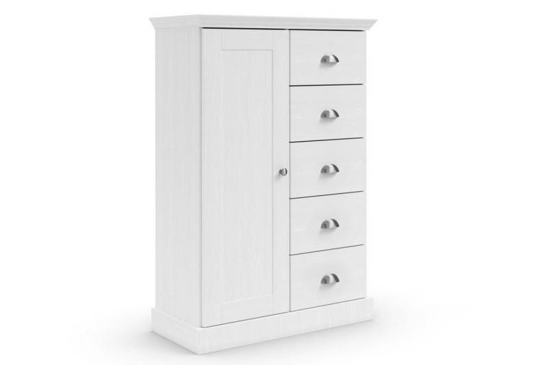 Home affaire Kommode Motala, 5 Schubladen und 2 verstellbare Einlegeböden, Breite 75cm, Höhe 110cm Home affaire Kommode Motala, 5 Schubladen und 2 verstellbare Einlegeböden, Breite 75cm, Höhe 110cm von Home affaire
