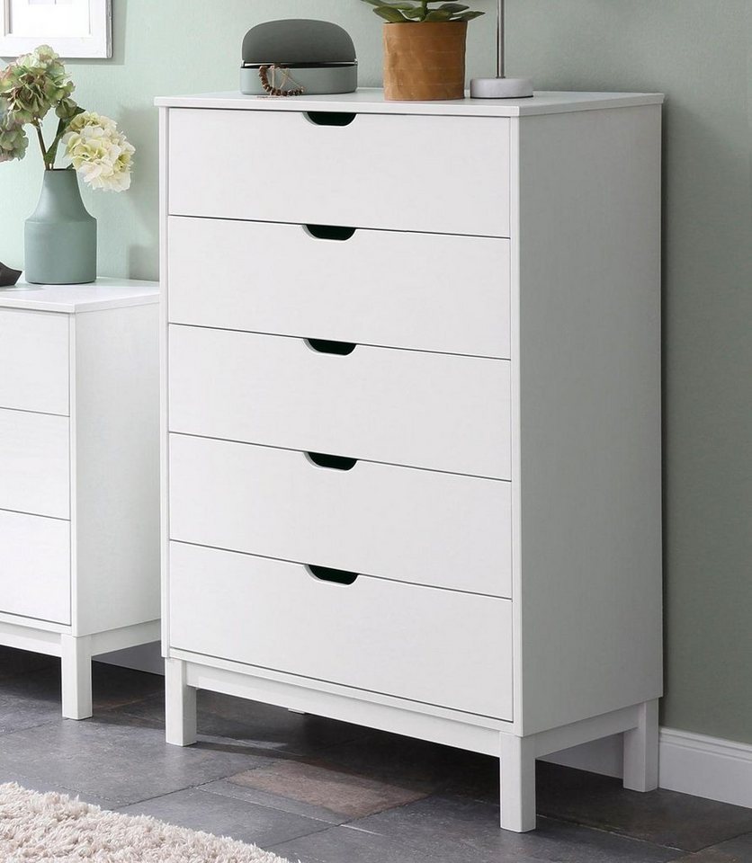 Home affaire Kommode Post, massives Kiefernholz, mit vielen Stauraummöglichkeiten, Breite 76 cm Home affaire Kommode Post, massives Kiefernholz, mit vielen Stauraummöglichkeiten, Breite 76 cm von Home affaire