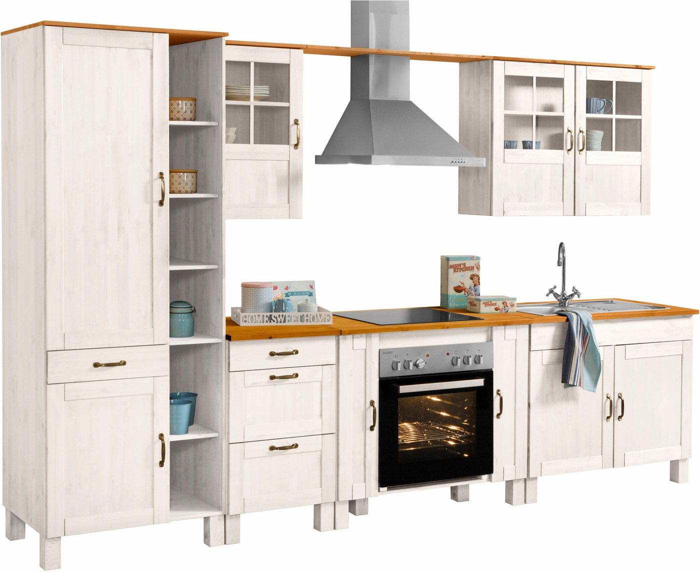 Home affaire Küchenzeile Alby, Breite 325 cm, in 2 Tiefen, ohne E-Geräte von Home affaire