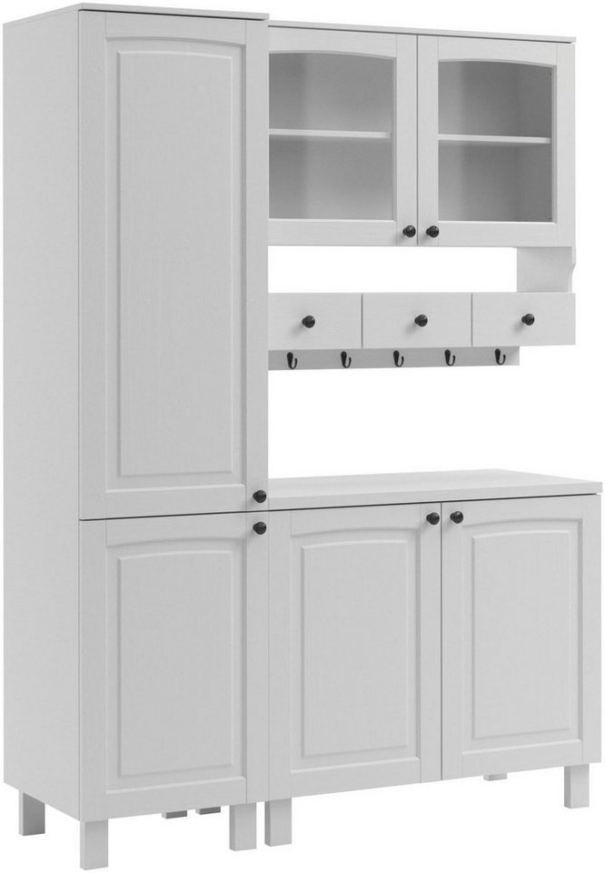 Kochstation Küchenzeile KS-Osby, Kiefer massiv, Breite 147 cm, ohne E-Geräte von Kochstation
