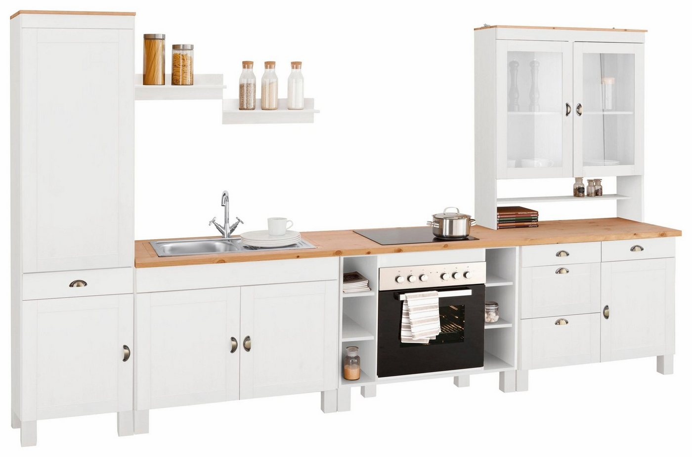 Home affaire Küchenzeile Oslo, Breite 350 cm, Arbeitsplatte 35mm stark, ohne E-Geräte von Home affaire