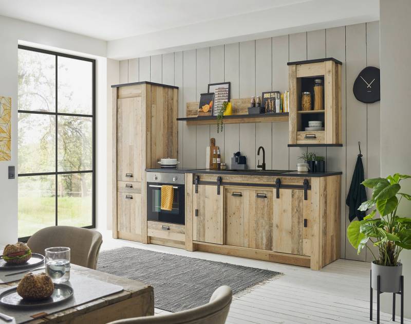 Home affaire Küchenzeile Sherwood, Breite 284 cm, mit Herdumbauschrank, ohne E-Geräte von Home affaire