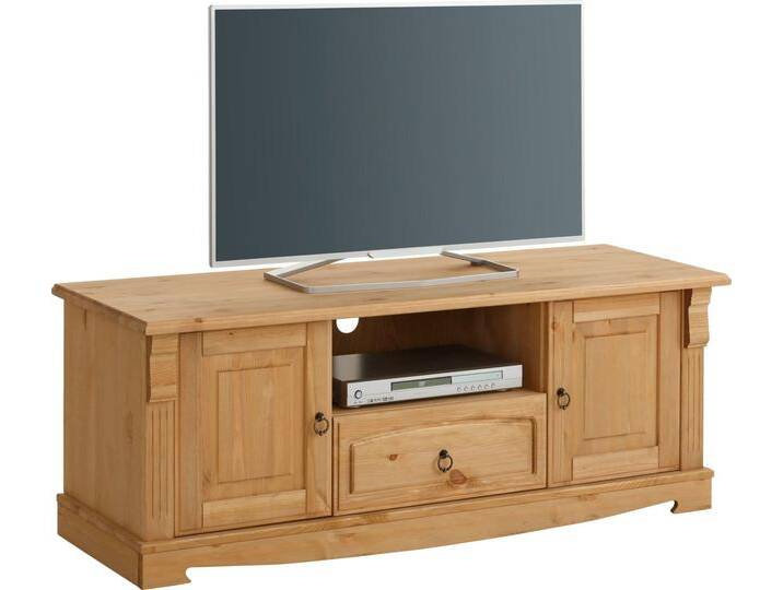 Home affaire Lowboard Anna (Gesamtmaße (B/T/H): ca. 140/44/50 cm), TV-Board, Breite 140 cm, 2 Türen, 1 Schublade, Massivholz, FSC®, beige, natur Home affaire Lowboard Anna (Gesamtmaße (B/T/H): ca. 140/44/50 cm), TV-Board, Breite 140 cm, 2 Türen, 1 Schublade, Massivholz, FSC®, beige, natur von Home-affaire