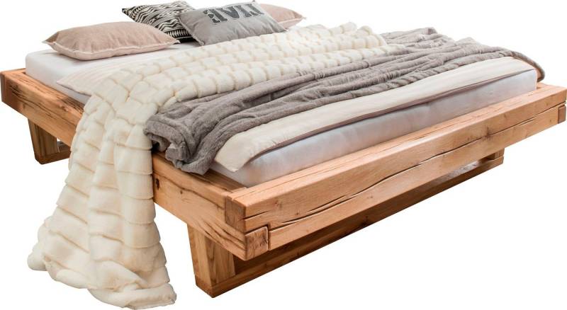 Home affaire Massivholzbett Ultima, hohe Belastbarkeit, Futonbett ohne Kopfteil (3-tlg), aus Eiche oder Fichte, FSC-zertifiziert, in vielen Breiten von Home affaire