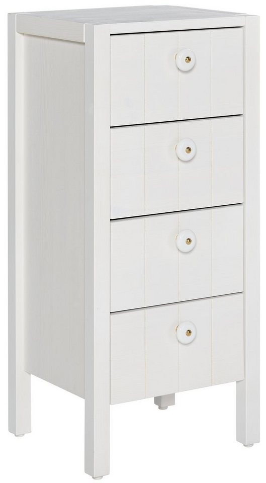 Home affaire Midischrank Tina Badmöbel, Kommode, Schrank, Breite 34 cm, Massivholz von Home affaire