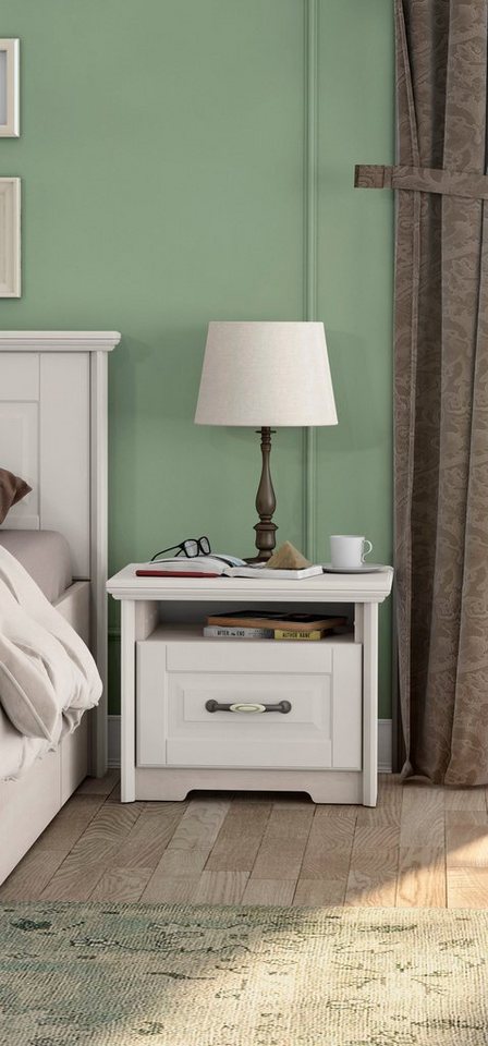 Home affaire Nachtkommode Evergreen, hochwertig UV lackiert, Soft-Close-Funktion von Home affaire