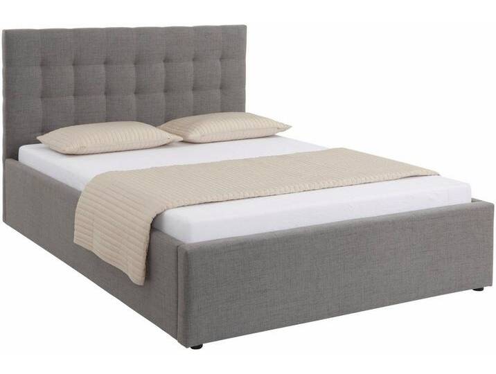 Home affaire Polsterbett Hamar, Knopfsteppung im Kopfteil, bis 250 KG belastbar (3 Breiten: 100cm/ 140cm/ 180cm), in verschiedenen Größen und Stoffen und Farben von Home-affaire