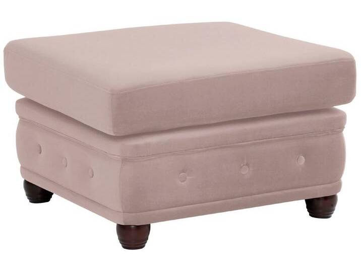 Home affaire Polsterhocker New Castle, passend zur New Castle -Serie, B/T/H: 75/70/45 cm, rosa, flamingo von Home-affaire