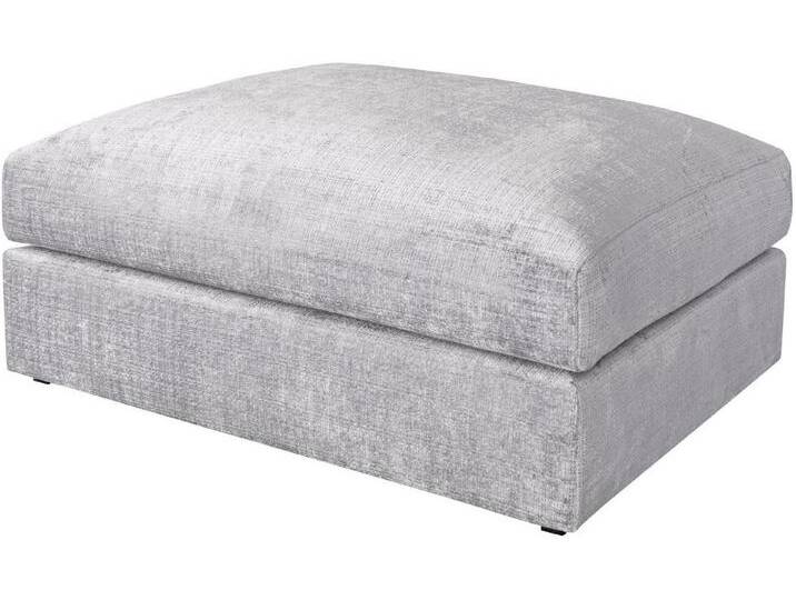 Home affaire Polsterhocker Soft&Cosy XL, Mega-Hocker, in Cord oder Chenille-Struktur wählbar, grau, hellgrau von Home-affaire